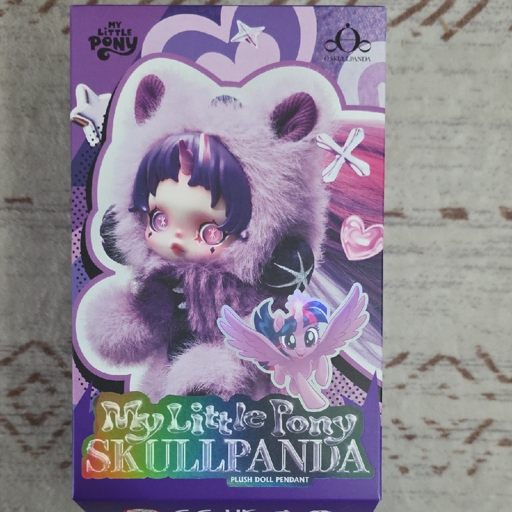 Pop Mart My Little Pony Skullpanda Plush- Pinkie Pie